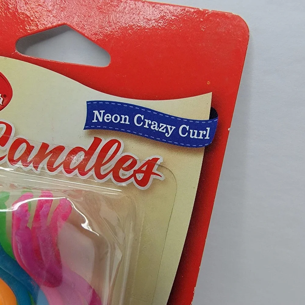 12 Birthday Candles Neon Crazy Curl Birthday Holiday Party Festive